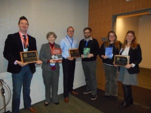 Recipients of the three different awards with ASLI representatives.