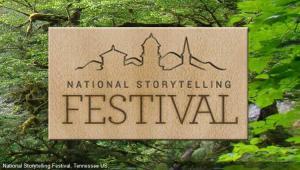 national storytelling festival sign