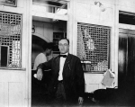 Man standing outside Clerk's Office