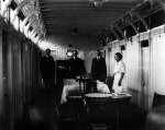 The narrow Main Cabin of the Str. Transporter