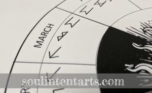 The Runic Calendar - March - by S. Kelley Harrell, Soul Intent Arts