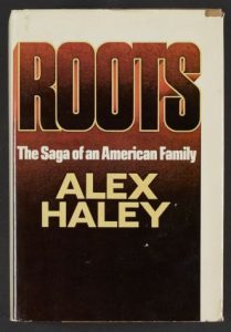Cover image of Rosa Parks’s Personal Copy of Roots (1976), inscribed by Alex Haley. Manuscript Division.
