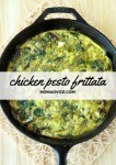 chicken pesto frittata