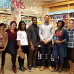 Author of For Black Girls at Indigo Yorkdale photographed with her team.