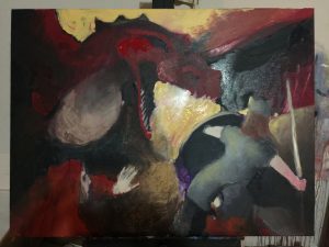 Work in Progress. Acrylic on Canvas. 36