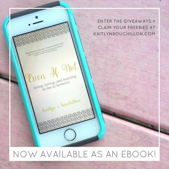 Even If Not (such a good book!) is now available as an ebook!!!