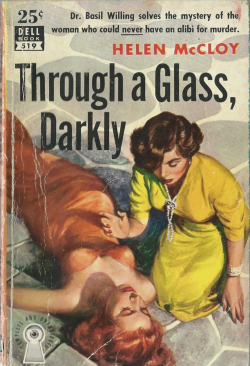 Helen McCloy cover for Through a Glass Darkly