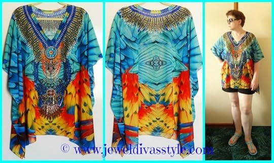JDS - FEATHER KAFTAN TOP
