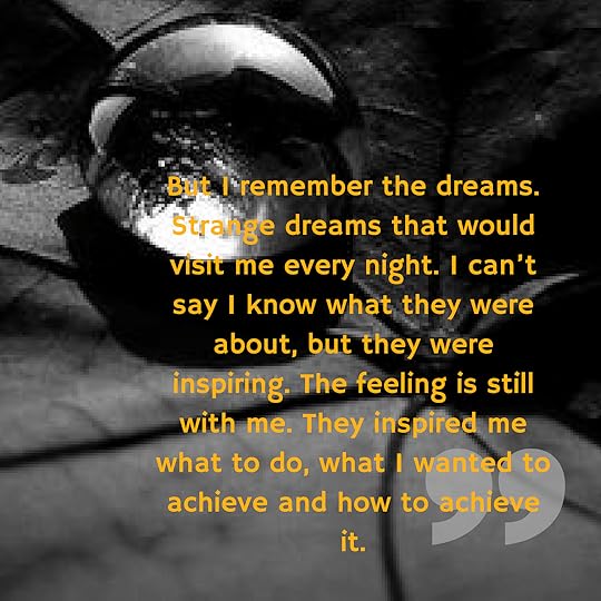 But I remember the dreams - GIVE IN TO THE FEELING by Sarah Zama - Simon quote