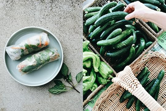 Vietnamese rice paper rolls
