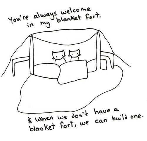 Image result for blanket fort anxiety