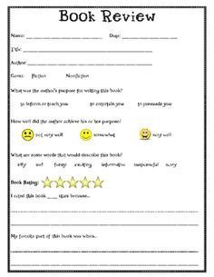 book review form
