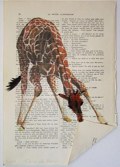 Giraffe Book Art