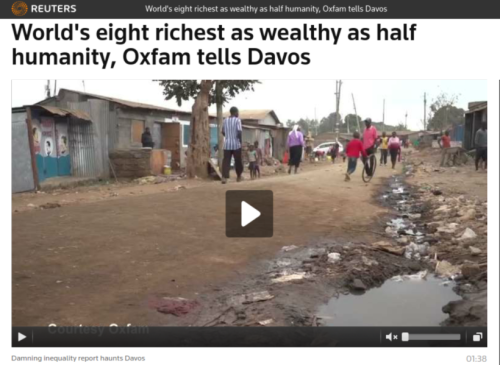World s eight richest as wealthy as half humanity Oxfam tells Davos Reuters