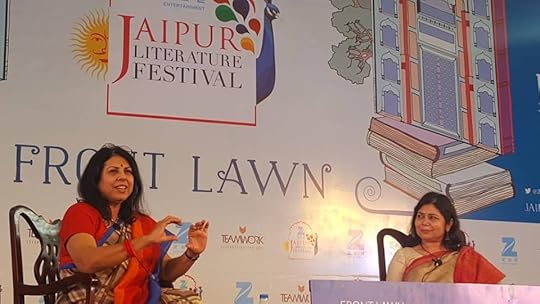 MY TALK AT THE JAIPUR LIT FEST, WITH MODERATOR SHRABANI BASU. OVER A THOUSAND ATTENDEES AT THIS EVENT!
