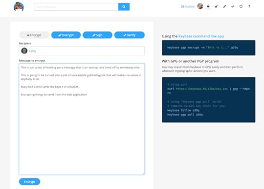 Keybase Encryption