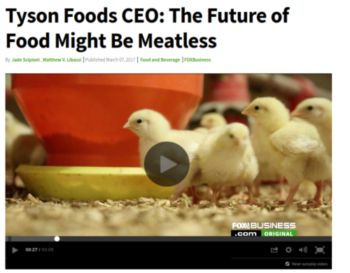 Tyson Foods CEO The Future of Food Might Be Meatless Fox Business