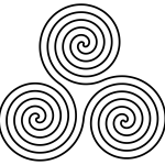 Pre-Celtic Triple spiral