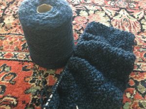 Here's the yarn and my work in progress