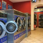 A sparkling clean Italian laundromat
