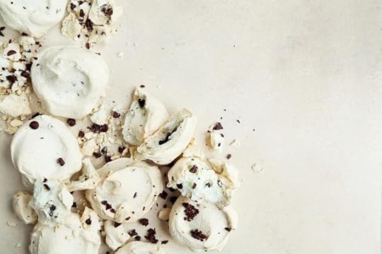 Minty Chip Meringues