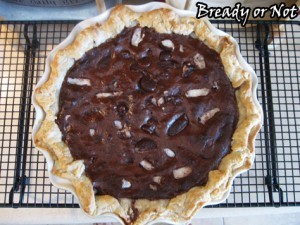 Peppermint Brownie Pie