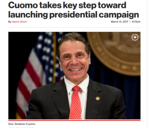 Cuomo takes key step toward launching presidential campaign New York Post