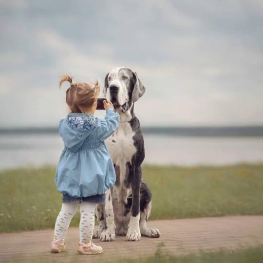 Little Kids and Their Big Dogs 14-- bookspoils