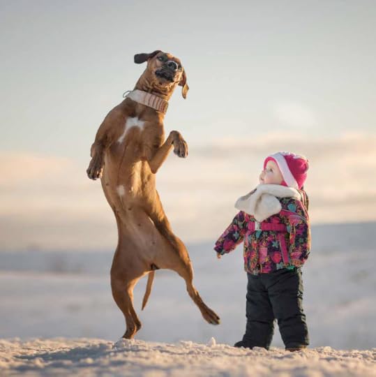 Little Kids and Their Big Dogs 11-- bookspoils