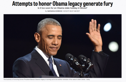 Attempts to honor Obama legacy generate fury POLITICO