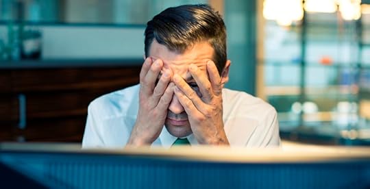 Man suffering from job stress