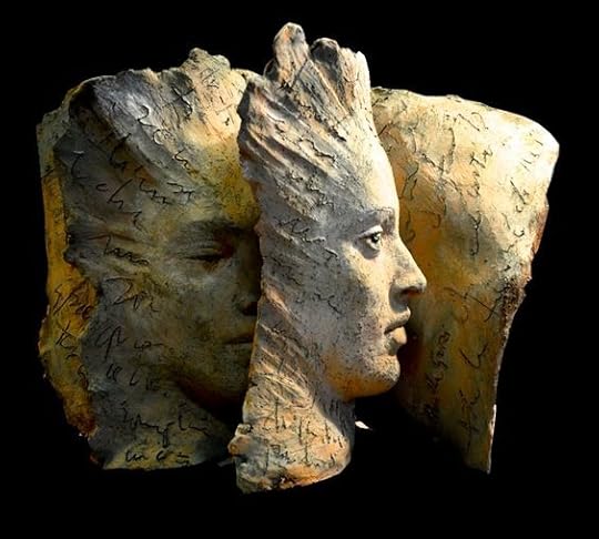 Paola Grizi terracotta book sculpture