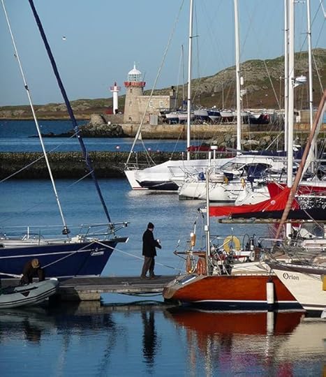 Boats in Howth Harbour, a village, and outer suburb of Dublin, Ireland.: