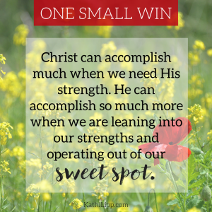 embracing our sweet spot
