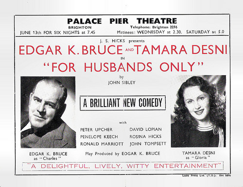 Tamara Desni and Edgar K. Bruce in For husbands only (1949)