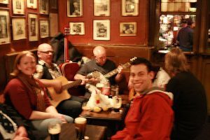 A blurry picture of a lovely night. Dublin, Ireland, 2008
