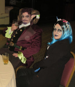 Two steampunks who took the Magic and Mysticism theme seriously.