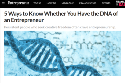 5 Ways to Know Whether You Have the DNA of an Entrepreneur
