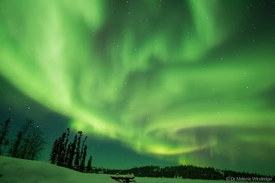 A night of active aurora at Blachford Lake Lodge, near Yellowknife, Canada.