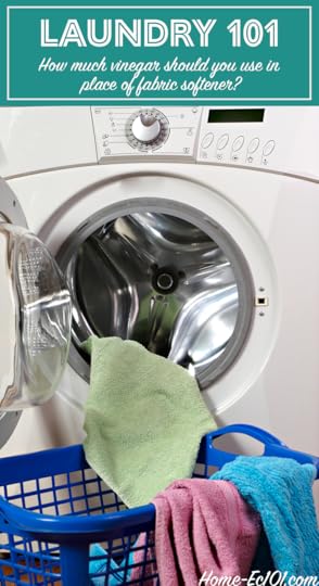 How much vinegar should you use instead of fabric softener in a high efficiency washing machine?