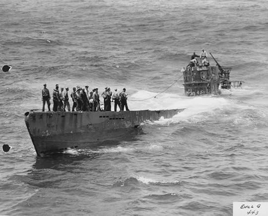 US Navy boarding party on captured German U-boat U-505, 4 June 1944 (US National Archives)