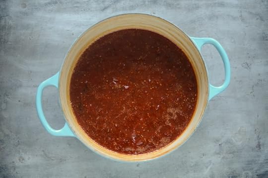 cooked tomato jalapeño jam