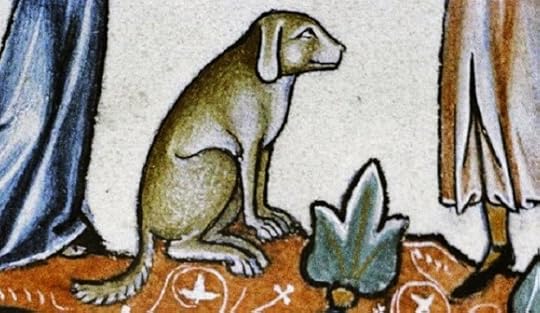 A dog from a medieval bestiary