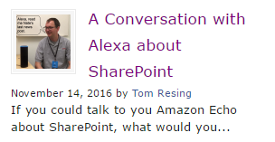 A conversation with Alexa about SharePoint