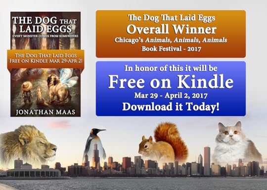 Promo pic for Humor book 'The Dog That Laid Eggs' - Free on Kindle Mar 29 - Apr 2 2017