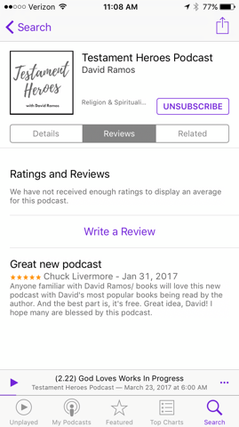 review christian podcast ramos