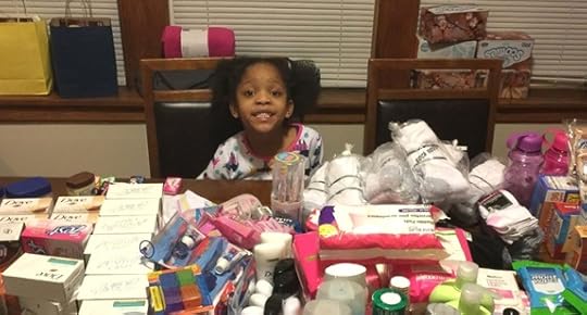Armani Crew celebrated her sixth birthday by feeding more than a hundred homeless people in her community
