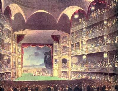 Theatre Royal, Drury Lane, from The Microcosm of London (1808)