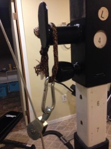 step four of a diy cable crossover build