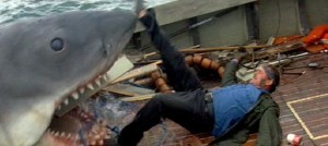 Quint being consumed by the story's